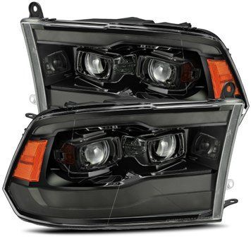 Передні фари RAM/Dodge Ram 1500 Classic 2009-2024 PRO серія колір Alpha-Black AlphaRex 880542 880542 фото