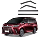 Дефлекторы окон с хром.молдингом клеящиеся передние+задние Lexus LM 2024+ дымчатые Акрил LM2024 LM2024 фото 1