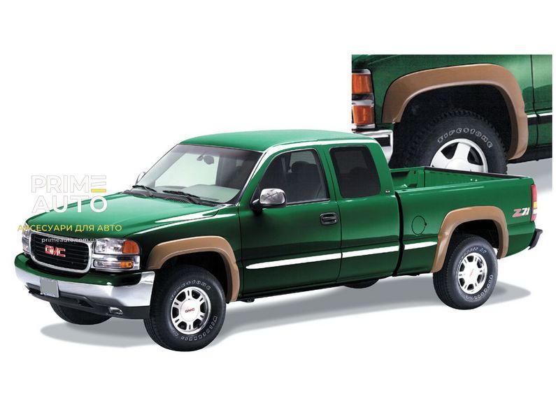 Расширители арок комплект 4 шт GMC Sierra 1500/3500 Classic 2007-2007 Extend A-style черный Bushwacker 40906-02 40906-02 фото