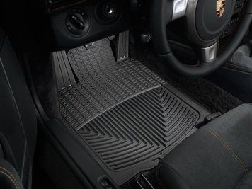 Коврики резиновые передние Porsche Boxster 2005 - 2016 черный WeatherTech W57 W57. фото