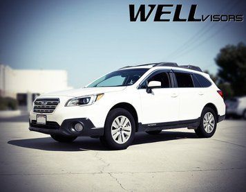 Дефлекторы окон к-т 4 шт с хромированным молдингом Subaru Outback 2015 - 2019 Wellvisors 3-847SU010 3-847SU010 фото