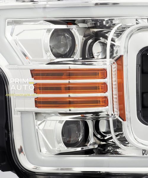 Передні фари Ford F-150 2018-2020 PRO серія хром AlphaRex 880187 880187 фото