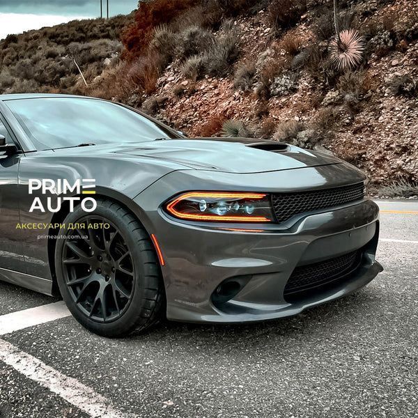 Передні фари Dodge Charger 2015-2022 NOVA-Series Alpha-Black AlphaRex 880500 880500 фото