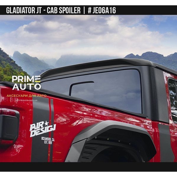 Спойлер кабины Jeep Gladiator 2019-2025 чёрный AIR DESIGN JE06A16 JE06A16 фото