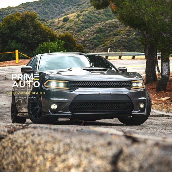 Передні фари Dodge Charger 2015-2022 NOVA-Series Alpha-Black AlphaRex 880500 880500 фото