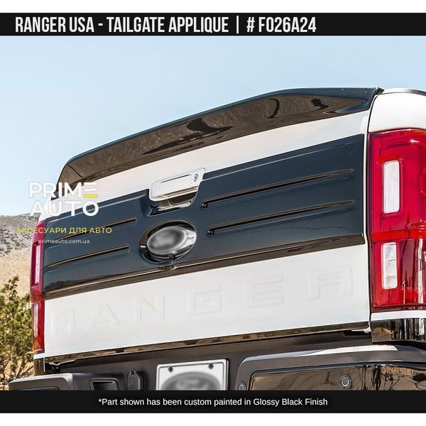 Накладка на задній борт Ford Ranger USA 2015 - 2022 чорний AIR DESIGN FO26A24 FO26A24 фото