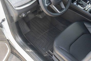 Килими автомобільні 3D Лайнери High Performance передні Jeep Compass 2017-2027 чорний WeatherTech 4412051IM 4412051IM фото