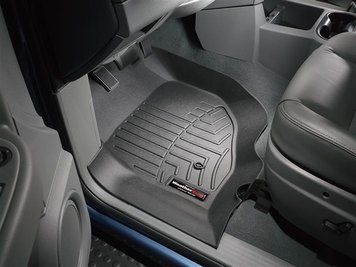Коврики автомобильные 3D Лайнеры передние Dodge Durango 2004 - 2010 черный WeatherTech 440081 440081 фото