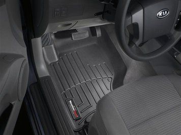 Килими автомобільні 3D Лайнери передні Kia Sorento 2003 - 2010 чорний WeatherTech 441121 441121 фото