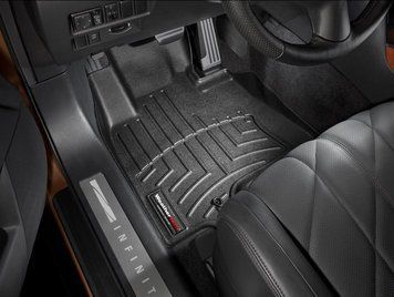 Килими автомобільні 3D Лайнери передні Infiniti FX 2003 - 2008 чорний WeatherTech 440921 440921 фото