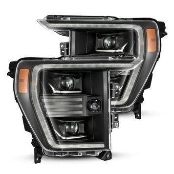 Передні фари Ford F-150 2021-2022 PRO серія чорні AlphaRex 880293 880293 фото