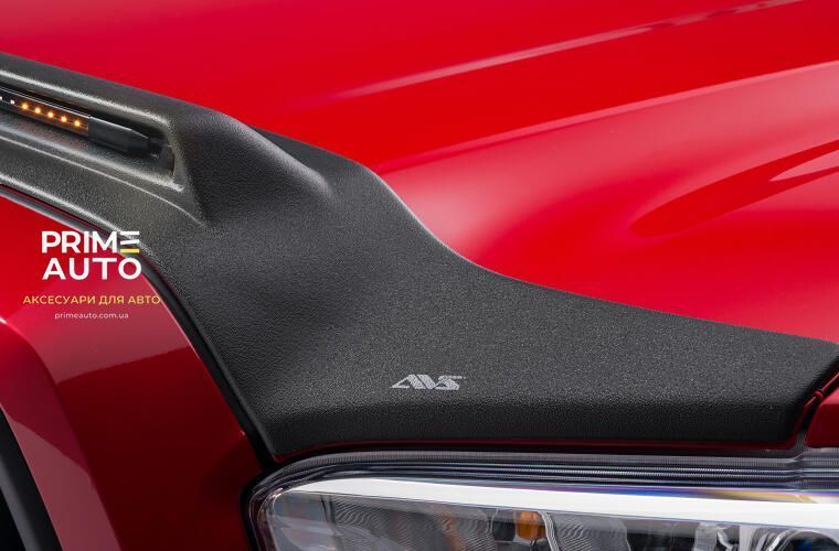 Дефлектор капоту клеючий Aeroskin PRO зі світлодіодною стрічкою чорний матовий Toyota Tacoma 2016 - 2025 AVS 953079 953079 фото