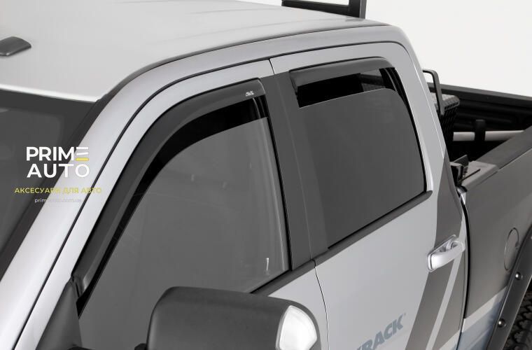Дефлекторы окон вставные темно - дымчатые Toyota Tundra 2022 - 2026 Double Cab к-т 4 шт AVS 194704 194704 фото