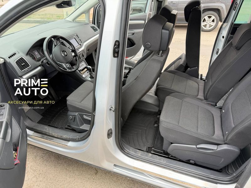 Коврики автомобильные 3D Лайнеры передние Seat Alhambra 2011 - 2019 черный WeatherTech 4410931 4410931. фото