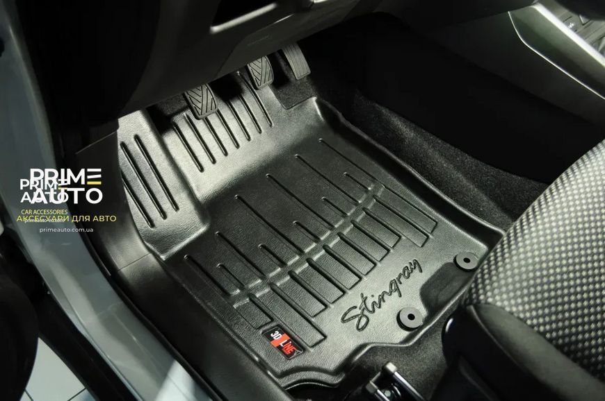 Килимок гумовий автомобільні водійський Mercedes-Benz Sprinter 2018 - 2025 W907 1plus3 чорний 1012483 ПЛ TM Stingray 1012483 ПЛ фото