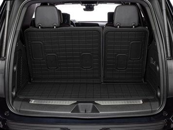 Килим в багажник на спинку сидінь 3D High Performance Chevrolet Tahoe 2015-2020 чорний WeatherTech 401731IM 401731IM. фото