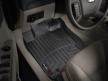 Килими автомобільні 3D Лайнери передні Lincoln MKZ 2006 - 2009 чорний WeatherTech 441081 441081.. фото