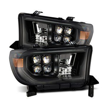 Передні фари Toyota Tundra 2007-2013 LED NOVA серія колір Alpha-Black AlphaRex 880820 880820 фото