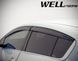 Дефлекторы окон к-т 4 шт с черным хромированным молдингом Kia Forte 2014 - 2018 Hatchback Wellvisors 3-847KA009 3-847KA009 фото 8