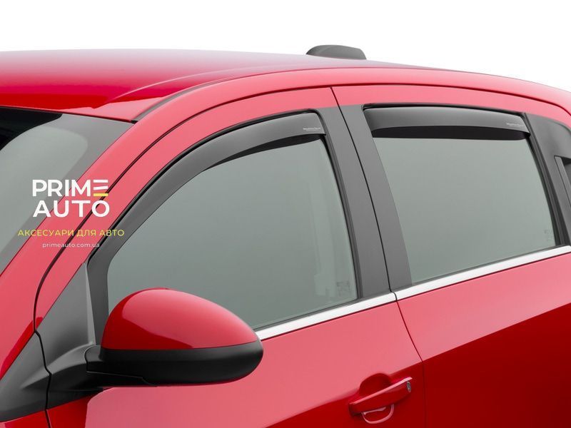 Дефлектори вікон вставні передні+задні Toyota Sequoia 2023-2026 темний глянцевий WeatherTech 841061IM 841061IM фото