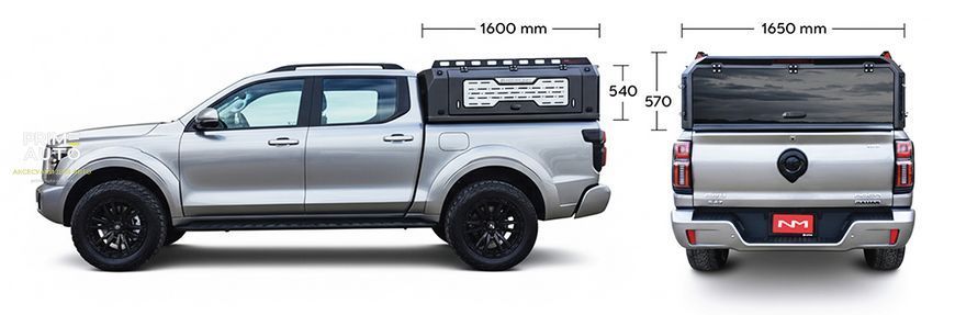 Кунг на пикап композитный Toyota Hilux 2026+ NOMAD серія CTTD-NM Carryboy CTTD-NM фото