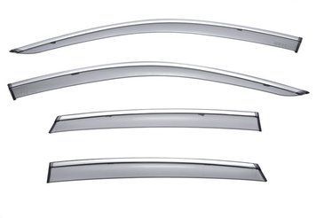Дефлектори вікон к-т 4 шт з хромованим молдингом Infiniti M 2006 - 2010 Wellvisors 3-847IN001 3-847IN001 фото