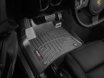 Автомобільні килими (3D-лайнери) передні для Volkswagen Touareg 2011 - 2018, чорні WeatherTech, 443331 443331 фото