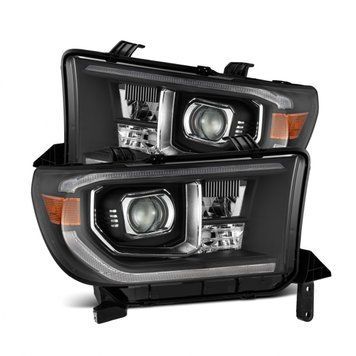 Передні фари Toyota Tundra 2007-2013 LED LUXX серія чорні AlphaRex 880823 880823 фото
