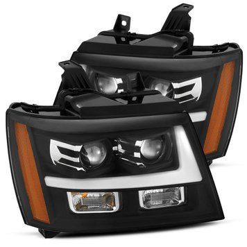 Передні фари Chevy Tahoe 2007-2013 G2 Style PRO серія чорні AlphaRex 880297 880297 фото