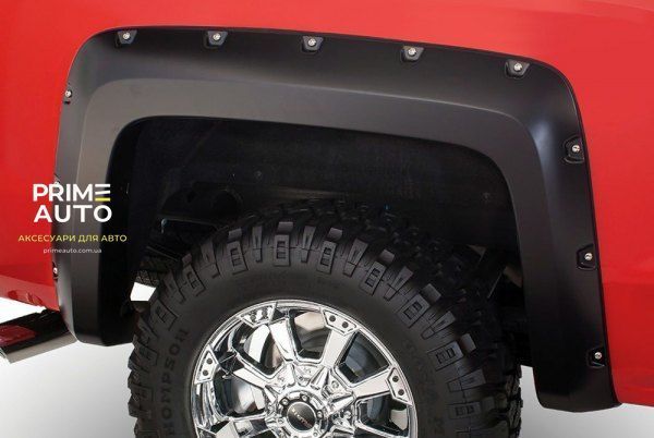 Расширители арок комплект 4 шт Chevrolet Silverado 1500 2007-2013 Cutout Pocket-style черный Bushwacker 40949-02 40949-02 фото