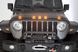 Дефлектор капоту клеючий Aeroskin зі світлодіодною стрічкою чорний матовий Jeep Wrangler JK 2007 - 2018 AVS 753060 753060 фото 3