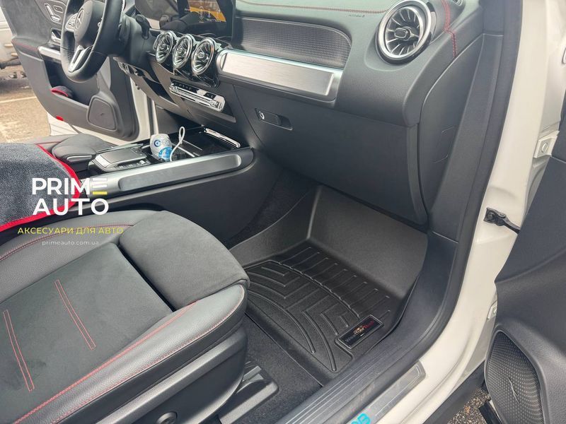Килими автомобільні 3D Лайнери передні Mercedes-Benz EQB SUV 2022 - 2025 чорний WeatherTech 4417721 4417721 фото