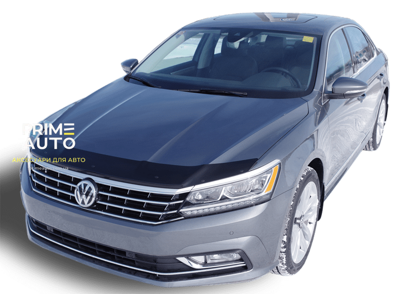 Дефлектор капоту Volkswagen Passat USA 2016-2019 гладкий FormFit HD21D16 HD21D16 фото