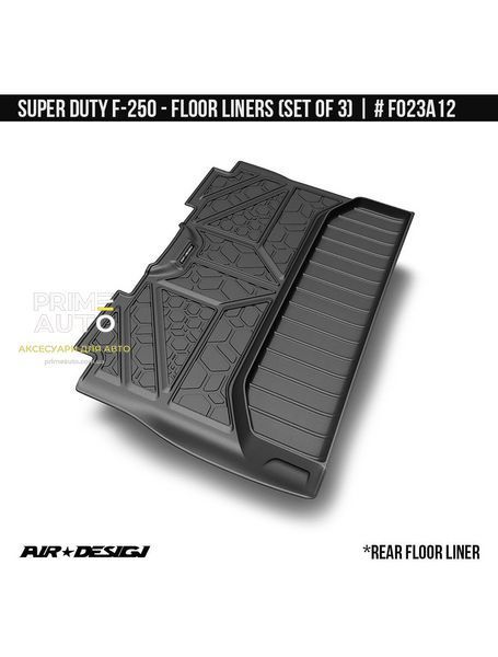 Лайнери комплект Ford F-250 2017-2025 чорний AIR DESIGN FO23A12 FO23A12 фото