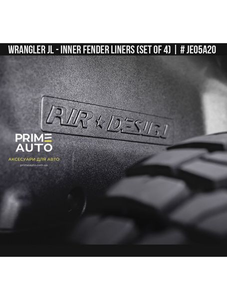 Подкрылки Jeep Wrangler 2018-2024 чёрный AIR DESIGN JE05A20 JE05A20 фото