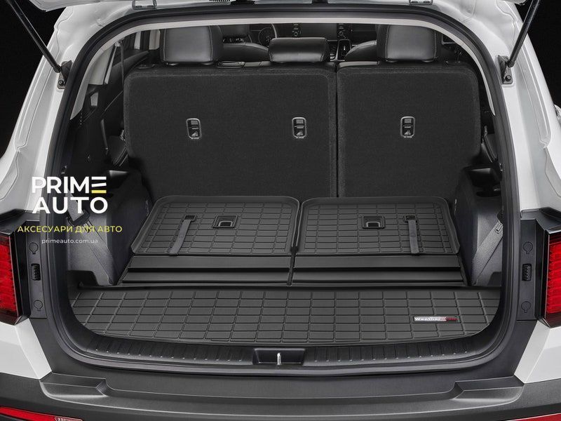 Килим в багажник на спинку сидінь 3D Kia Sorento/Hybrid/Plug-In 2021 - 2026 чорний 401407 401407 фото