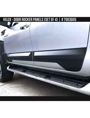 Молдинги боковые Toyota Hilux 2017-2023 черный AIR DESIGN TO03D05 TO03D05 фото