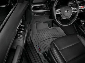 Килими автомобільні 3D Лайнери передні Kia Telluride 2020 - 2025 чорний WeatherTech 4415321 4415321 фото