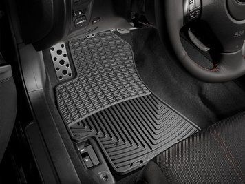 Коврики резиновые передние Subaru Legacy 2005 - 2009 черный WeatherTech W52 W52. фото