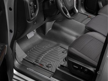 Коврики автомобильные 3D Лайнеры передний сплошной Chevrolet Silverado 2500 2019 - 2025 черный WeatherTech 4414911 4414911.. фото