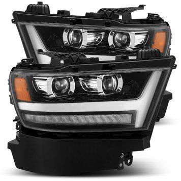 Передні фари Ram 1500 2019-2024 LED LUXX серія вуглево-чорні AlphaRex 880545 880545 фото