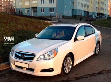 Дефлектори вікон клеючі Стандарт передні+задні 4шт Subaru Legacy 2009 - 2014 Седан чорний Cobra Tuning S40609 S40609 фото