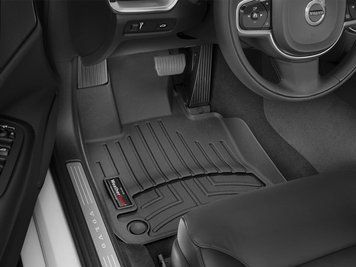 Килими автомобільні 3D Лайнери передні Volvo V60 2019 - 2025 чорний WeatherTech 4415251 4415251. фото