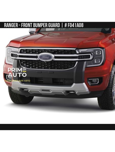Накладка переднего бампера Ford Ranger USA 2024 черный и серебряный AIR DESIGN FO41A08 FO41A08 фото