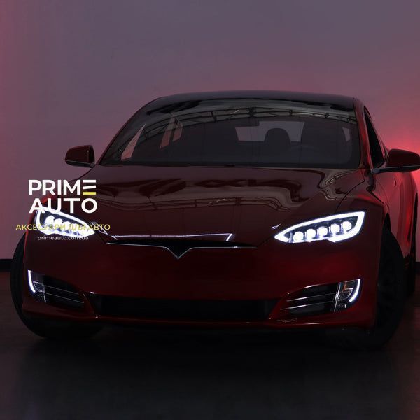 Передні фари Tesla Model S 2012-2021 NOVA-Series Black AlphaRex 880877 880877 фото