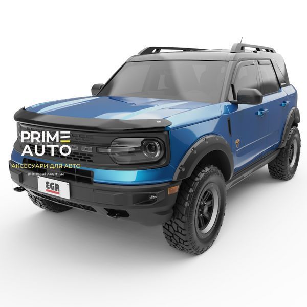 Дефлектори вікон к-т 4 шт вставні Ford Bronco Sport 2021 - 2024 темні матові EGR 573565 573565 фото