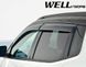 Дефлектори вікон, к-т 4 шт, з чорним хромованим молдингом Jeep Compass 2017 - 2022 Wellvisors 3-847JE009 3-847JE009 фото 3