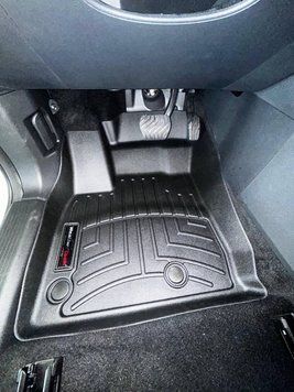 Коврики автомобильные 3D Лайнеры Передние Nissan Qashqai 2021 + черный WeatherTech 4419001 4419001 фото