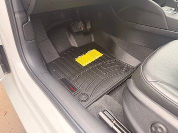 Килими автомобільні 3D Лайнери передні Volkswagen Golf 2015 - 2025 чорний WeatherTech 444961 444961. фото