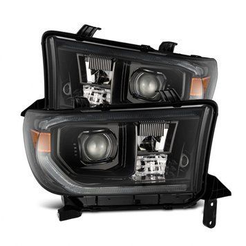 Передні фари Toyota Tundra 2007-2013 LED PRO серія колір Alpha-Black AlphaRex 880828 880828 фото
